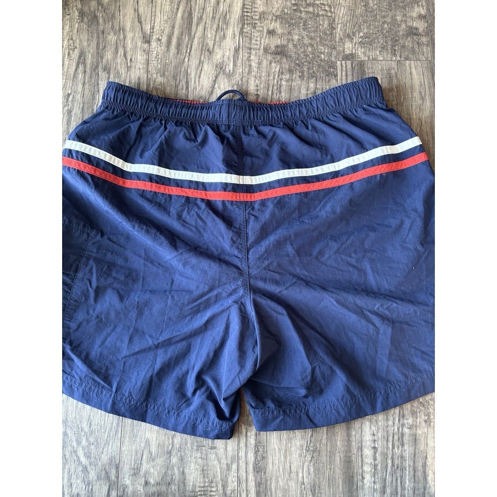 Men's L Large Nautica Competition Board Surf‎ Swim Shorts Blue / Orange Trunks - Picture 8 of 10